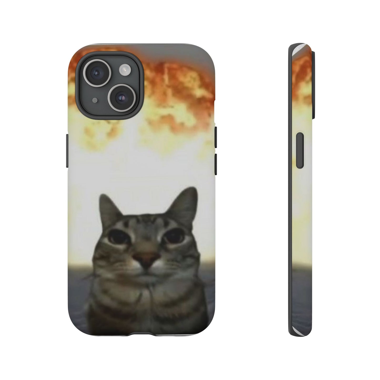 Cat-Themed Phone Case with Explosive Background, Tough Cases for Pet Lovers, Unique Gift for Cat Owners, Funny Animal Accessories, [...]