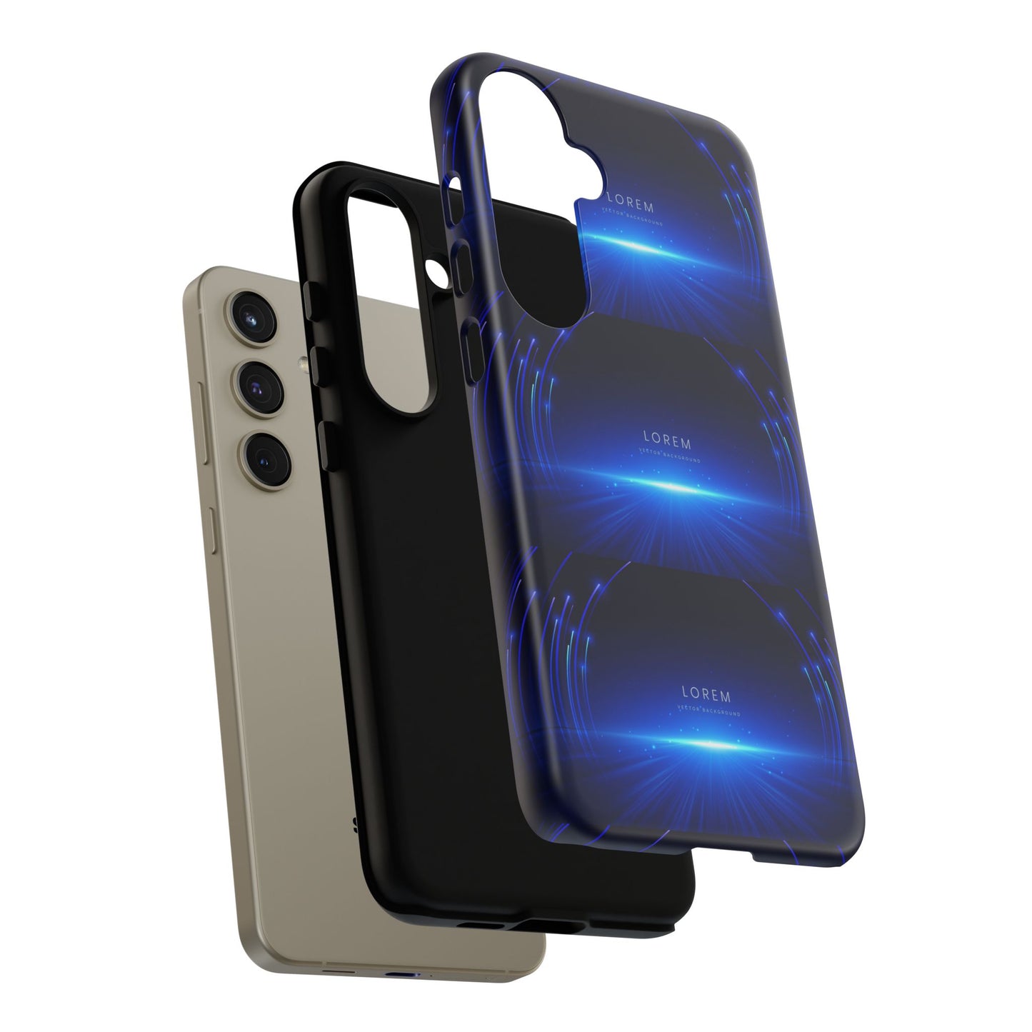 Tough Cases: Blue Lightwave Phone Case, Stylish Mobile Cover, Durable Protective Case, Gift for Tech Lovers, Trendy Gadget Accessory