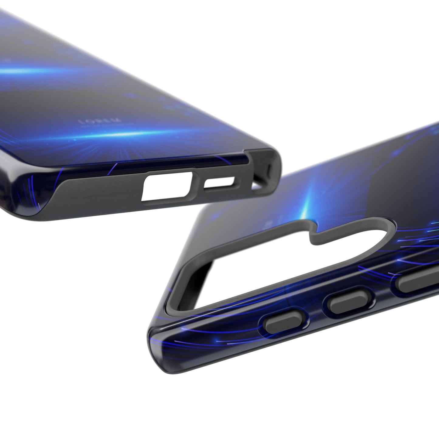 Tough Cases: Blue Lightwave Phone Case, Stylish Mobile Cover, Durable Protective Case, Gift for Tech Lovers, Trendy Gadget Accessory