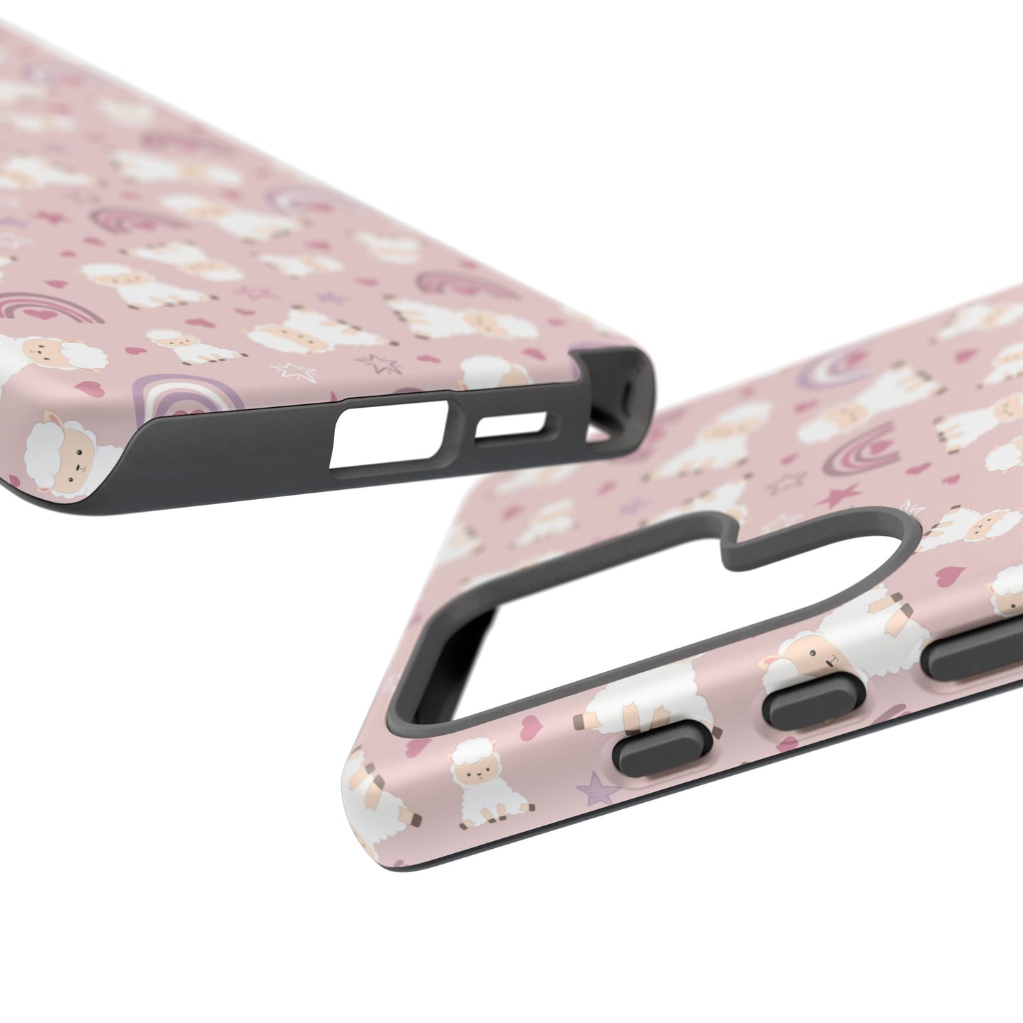 Cute Pastel Phone Case with Teddy Bears and Rainbows, Durable Phone Cover, Trendy Mobile Accessory, Gifts for Her, Birthday Must-Have