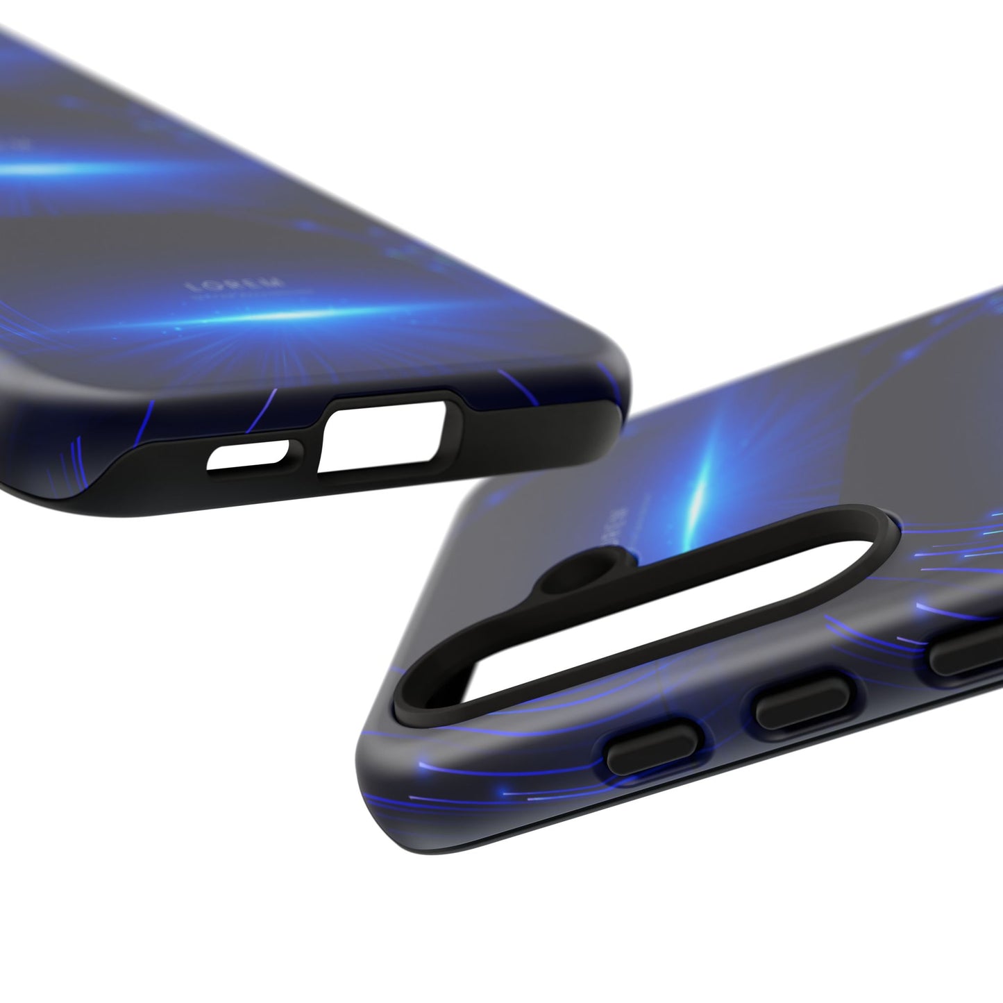 Tough Cases: Blue Lightwave Phone Case, Stylish Mobile Cover, Durable Protective Case, Gift for Tech Lovers, Trendy Gadget Accessory