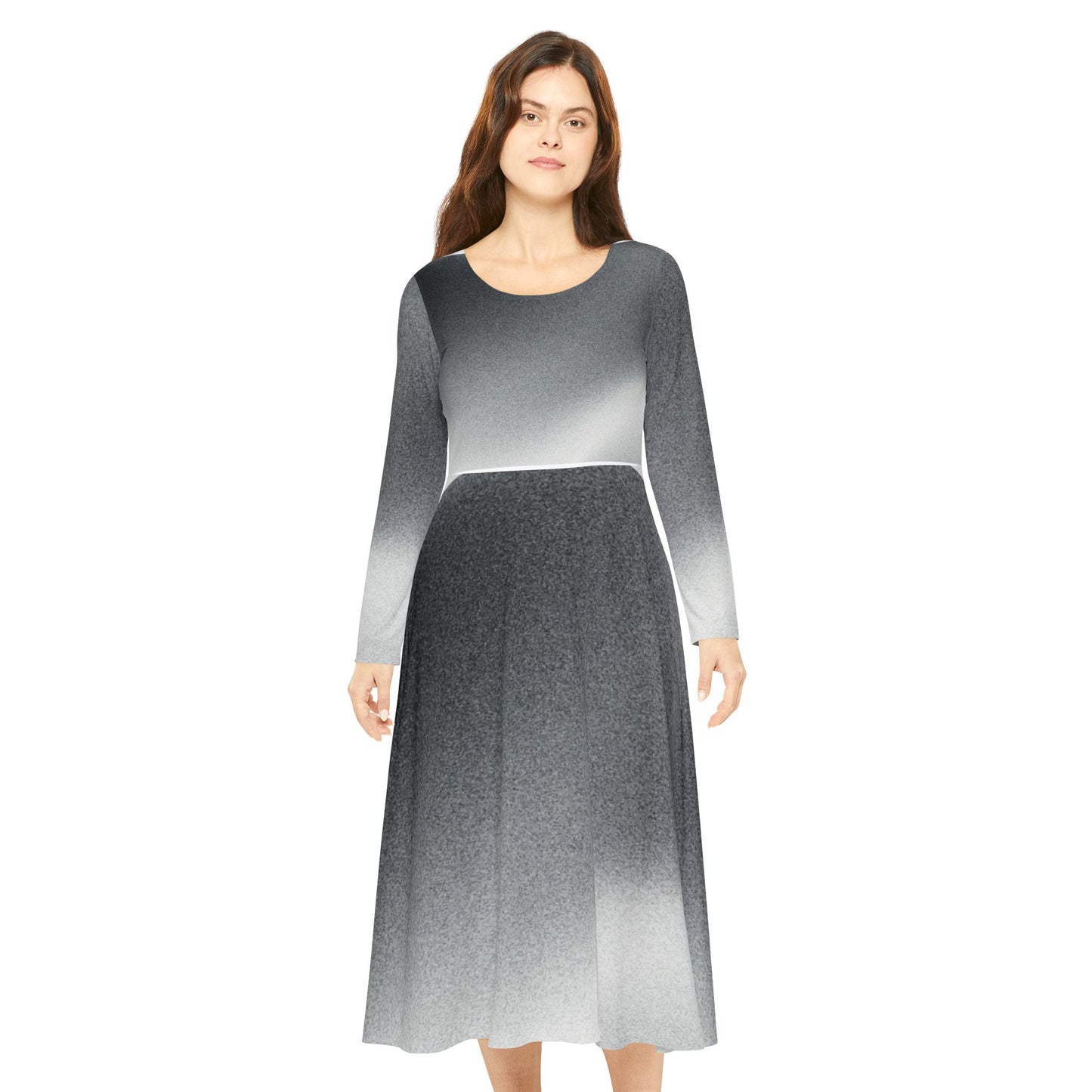 Bohemian Inspired Long Sleeve Dance Dress, Elegant Dance Apparel, Stylish Evening Wear, Perfect for Performances, Ideal for Fall [...]