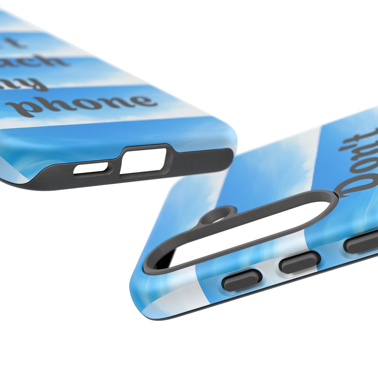 Phone Case, Quirky Phone Cover, Don't Touch My Phone Case, Gift for Teens, Trendy Accessory, Unique Phone Protection