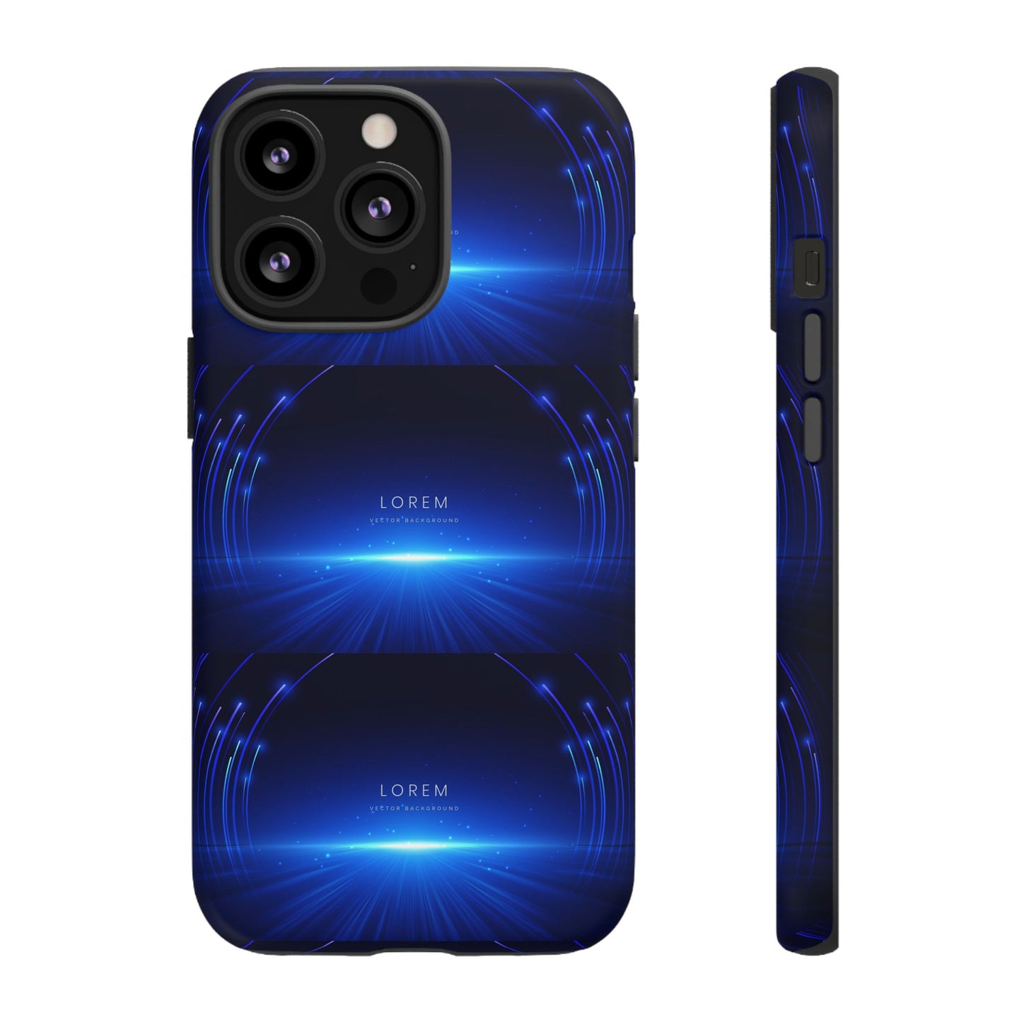 Tough Cases: Blue Lightwave Phone Case, Stylish Mobile Cover, Durable Protective Case, Gift for Tech Lovers, Trendy Gadget Accessory